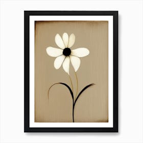 Flower Symbol Abstract Painting Art Print