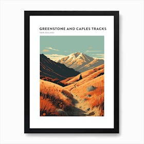 Greenstone And Caples Tracks New Zealand 1 Hiking Trail Landscape Poster Art Print