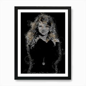 Taylor Swift Scribble Art Print