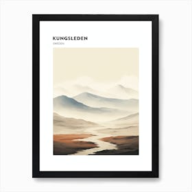 Kungsleden Sweden 1 Hiking Trail Landscape Poster Art Print