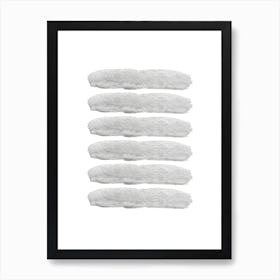 Grey Stripes Art Print