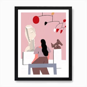 Modern Art Enthusiast Art Print