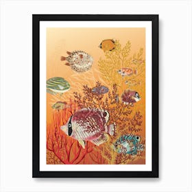 Coral Reef Deep Silence 2 Art Print