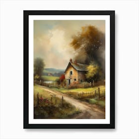 Printable Wall Art, Vintage Landscape, Farmhouse Wall Decorations, Vintage Landscape Oil Painting.11 1 Art Print