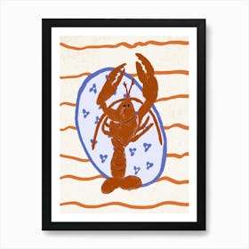 Hand Drawn Lobster Art Print