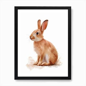 Chinchilla Rabbit Nursery Illustration 1 Art Print