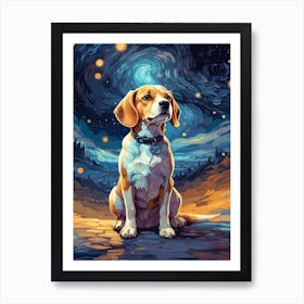 Beagle Art Art Print