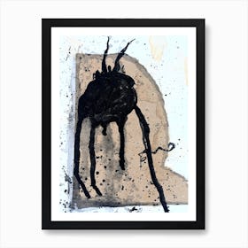 Spider Rose Drip Art Print