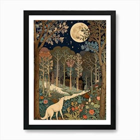 William Morris Wolf In The Woods Art Print