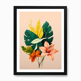 Tropical Flowers 7 Art Print