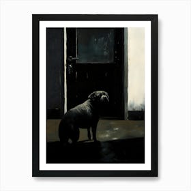 Dog In The Dark Art Print