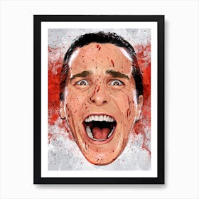 American Psycho Scream Art Print