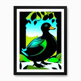 Dibujo De Pato Gallareta Art Print