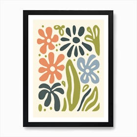 Flowers In The Garden 8 Art Print