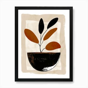 Plant In A Bowl 2 Art Print