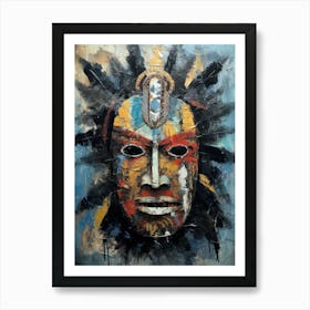 Miwok Mysteries in Masks - Native Americans Series Art Print