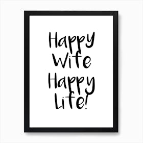 Happy Wife Art Print