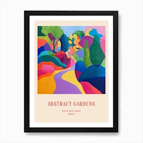 Colourful Gardens Hidcote Manor Garden United Kingdom 2 Red Poster Art Print