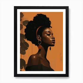 Portrait Of African American Woman 2 Art Print