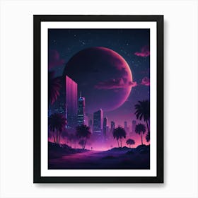 Futuristic Cityscape Art Print