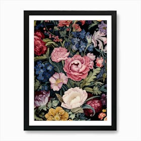 Floral Wallpaper 24 Art Print