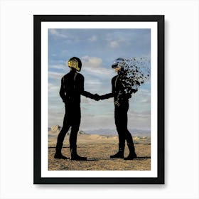 Daft Punk - Flamingo Art Print