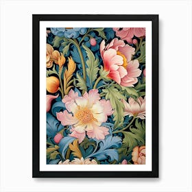 Floral Wallpaper 203 Art Print