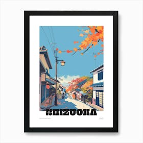 Shizuoka Japan 3 Colourful Travel Poster Art Print