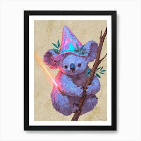 Koala Wizard Art Print
