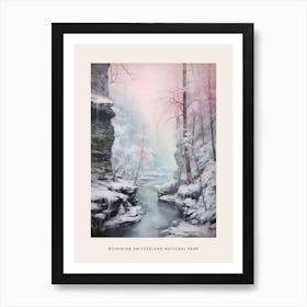 Dreamy Winter National Park Poster  Bohemian Switzerland National Park 3 Art Print