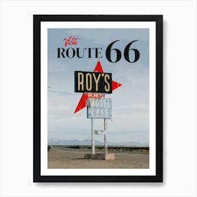 Travel Route 66 Art Print
