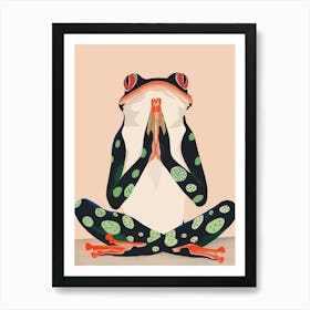 Yoga Frog Art Print