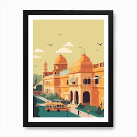 Delhi India Travel Illustration 1 Art Print