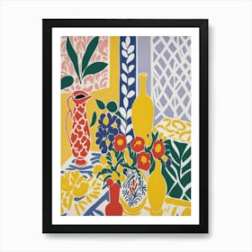 'Flora And Fauna' Matisse Style Art Print