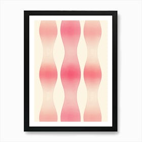 Pattern Of Symmetrical Sound Waves Art Print