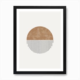 Symmetric Design With Lines Art Print