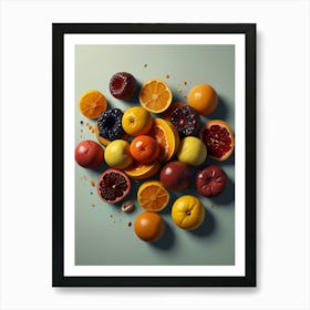 Heart Of Fruit Art Print