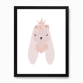 Princess Bunny Art Print