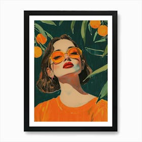 Under The Oranges Tree Art Print