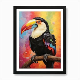 Rainbow Toucan Art Print 2 Art Print