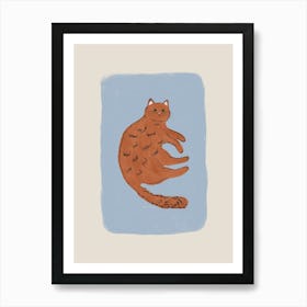 Ginger Cat Art Print