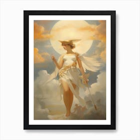 Athena Greek Goddess Painting 4 Art Print
