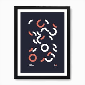 Minimalist Poster | Circle Fragments | Graphic Design | Typographic | Geometric | Art Print