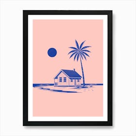 Beach House Art Print