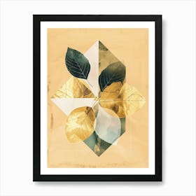 Abstract Leaves Canvas Print 3 Art Print