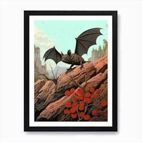 Kuhls Pipistrelle Bat Vintage Illustration 2 Art Print