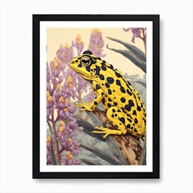 Poison Dart Frog Japanese Style Illustration 1 Art Print
