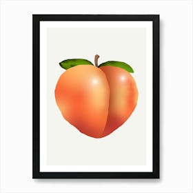 Peachy Art Print