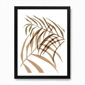 Mocha Plants Art Print