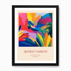 Colourful Gardens Denver Botanic Gardens Usa 2 Red Poster Art Print